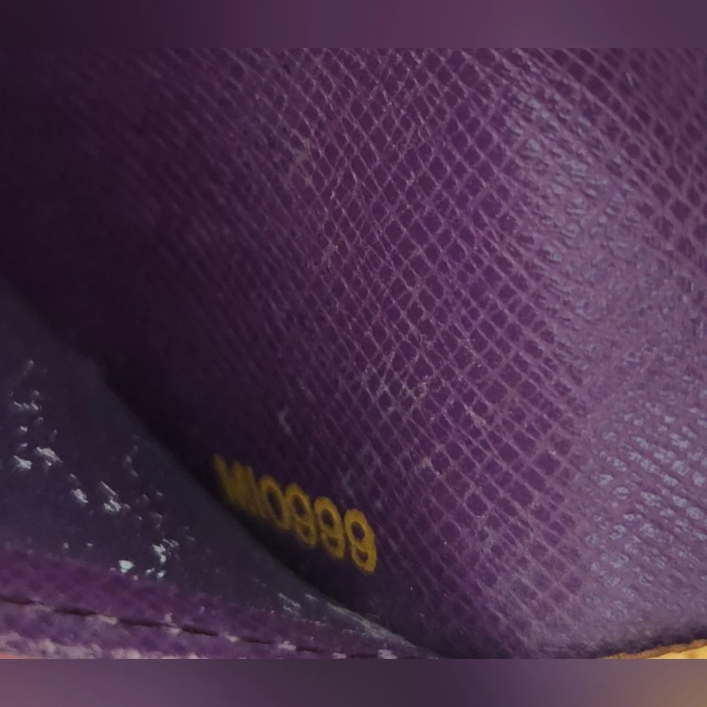 LV Kiss Lock EPI Wallet. Gorgeous Long Wallet In Striking Yellow And Purple! - Picture 8 of 13